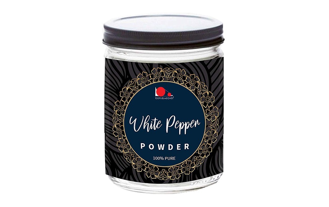 Looms & Weaves White Pepper Powder    Tin  50 grams